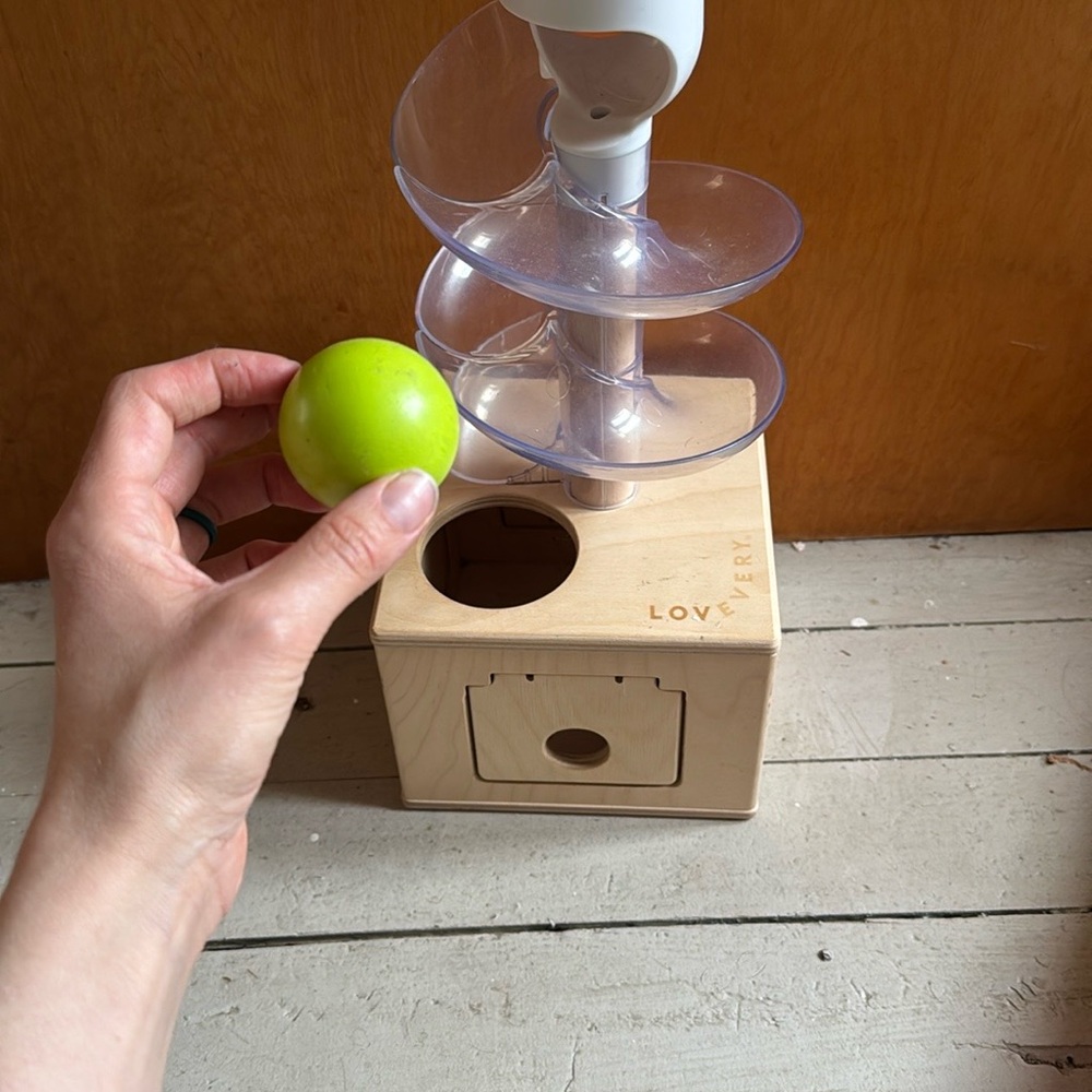 Lovevery brand Wooden Ball Slide and Seek Montessori Toy